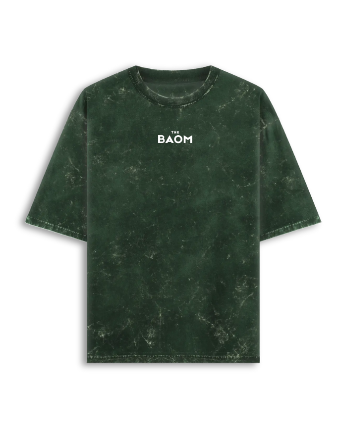 Classic Green Acid Wash Oversized T-Shirt