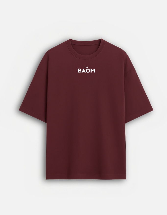 Porsche Maroon Oversize T-Shirt