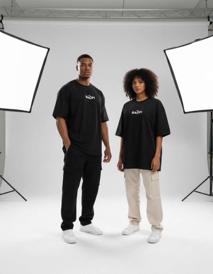 Supra Black Oversize T-Shirt